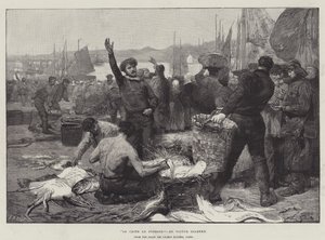 De vismarkt door Victor Gabriel Gilbert